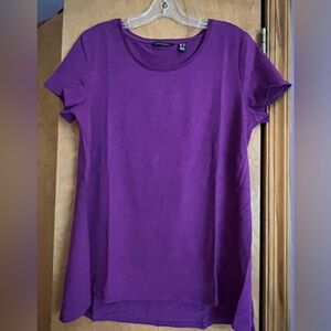 Brand new! H by Halston short sleeve purple top.